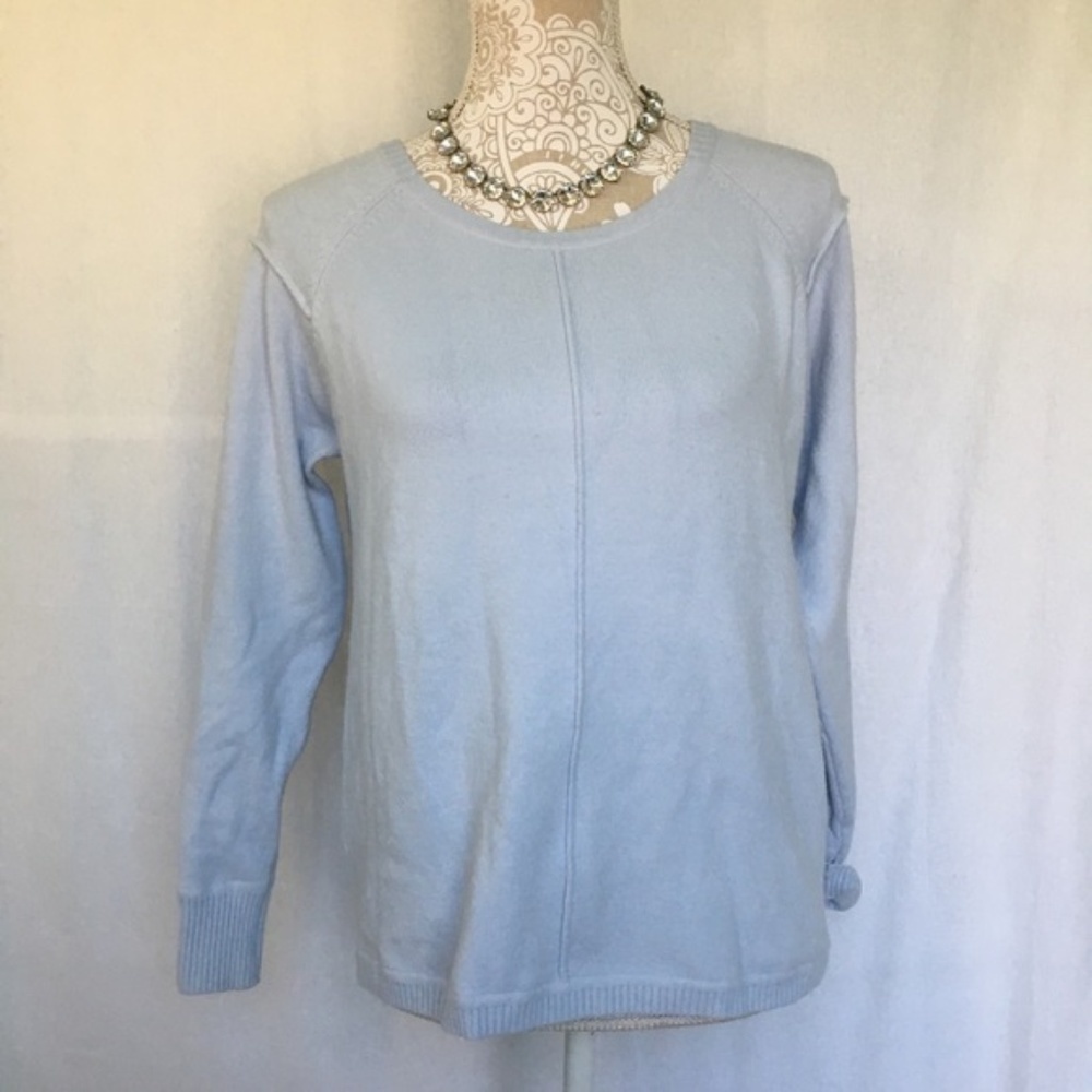French Connection // Light Blue Seamed Sweater XS wk1